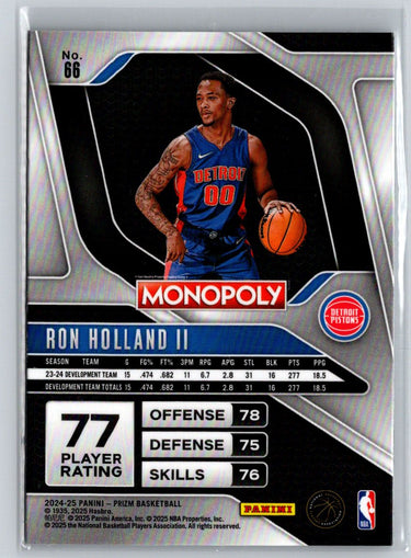 2024-25 Panini Prizm Monopoly #66 Ron Holland II N01