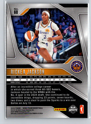 2024 Panini Prizm WNBA #60 Rickea Jackson N02
