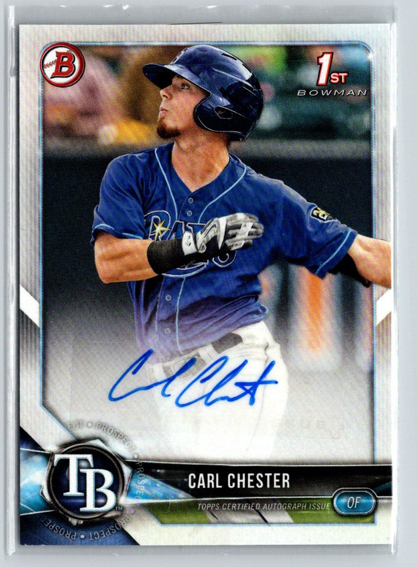 2018 Bowman #PA-CC Carl Chester Prospect Autographs N02
