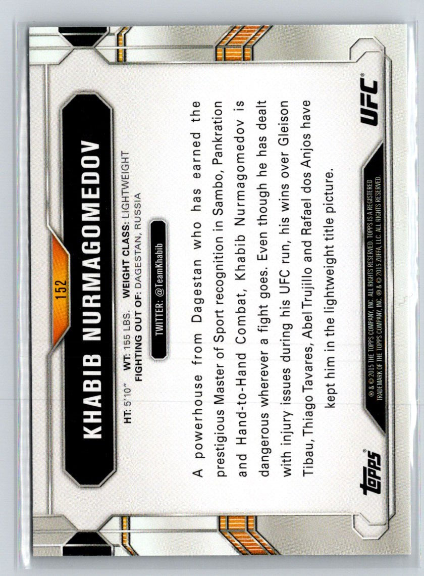 2015 Topps UFC Chronicles #152 Khabib Nurmagomedov Silver N02