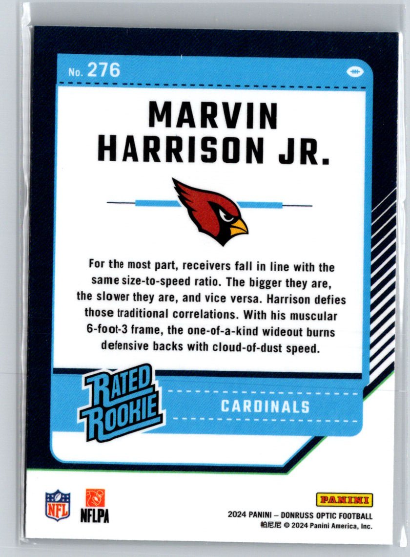 2024 Donruss Optic #276 Marvin Harrison Jr. N02