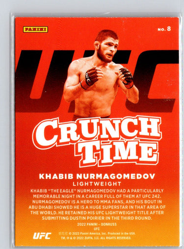 2022 Donruss UFC #8 Khabib Nurmagomedov Crunch Time N03
