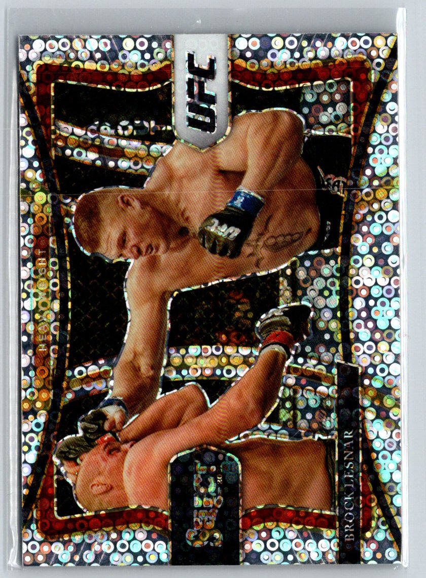 2021 Panini Select UFC #175 Brock Lesnar Disco Prizms N03