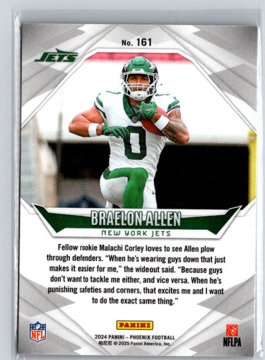2024 Panini Phoenix #161 Braelon Allen Purple N03