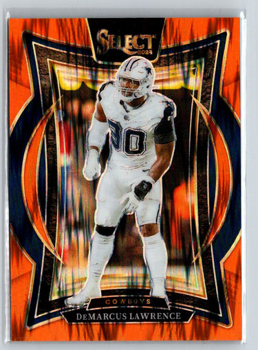 2024 Panini Select #47 DeMarcus Lawrence Orange Prizm Shock #/499 N04