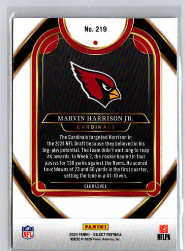 2024 Panini Select #219 Marvin Harrison Jr. N04