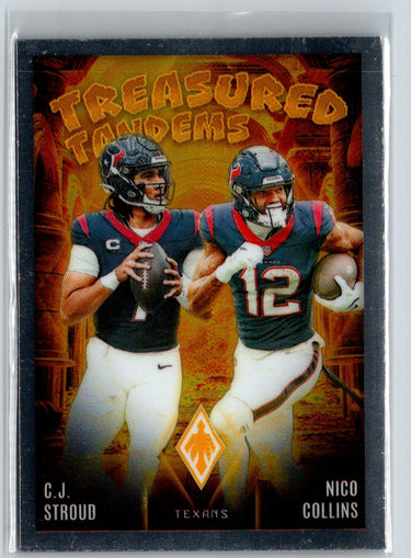 2024 Panini Phoenix #TT-HOU C.J. Stroud / Nico Collins Treasured Tandems N04