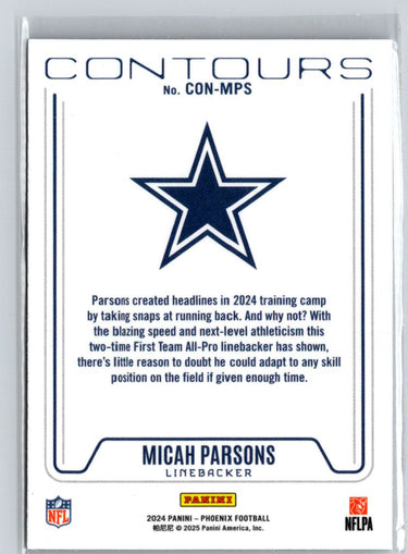 2024 Panini Phoenix #CON-MPS Micah Parsons Contours N04