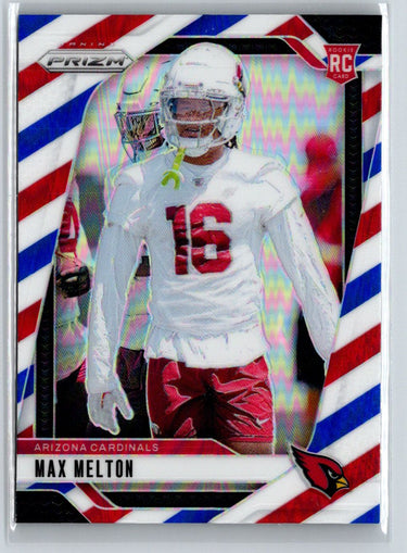 2024 Panini Prizm #376 Max Melton Red White and Blue N05