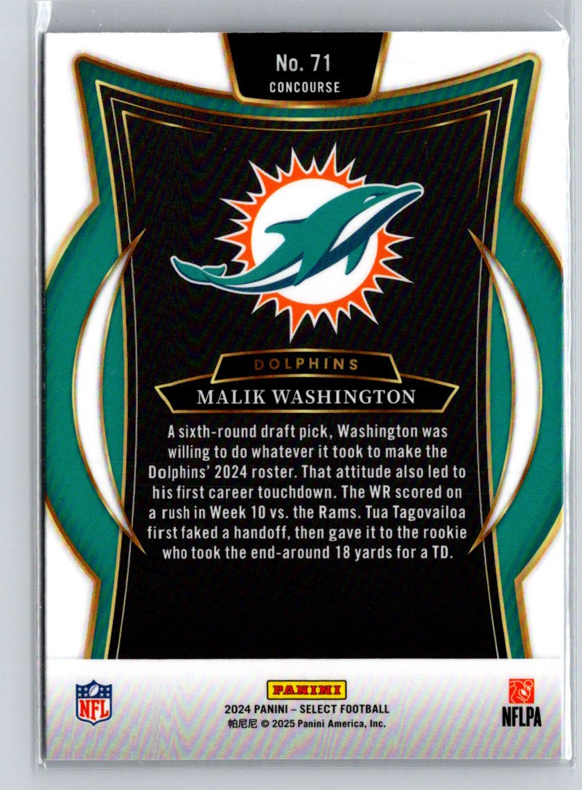 2024 Panini Select #71 Malik Washington N06