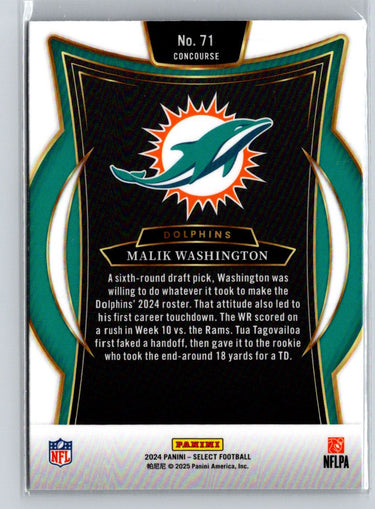2024 Panini Select #71 Malik Washington N06