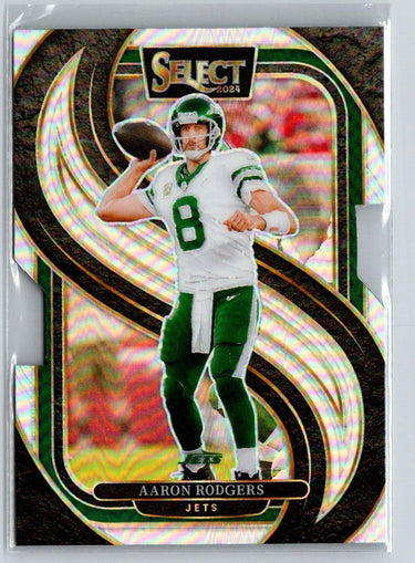 2024 Panini Select #126 Aaron Rodgers Silver Prizm Die Cut N06