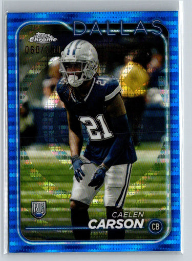 2024 Topps Chrome #276 Caelen Carson Blue Sonar Refractor #/150 N06