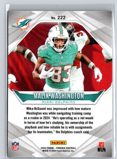 2024 Panini Phoenix #222 Malik Washington N07