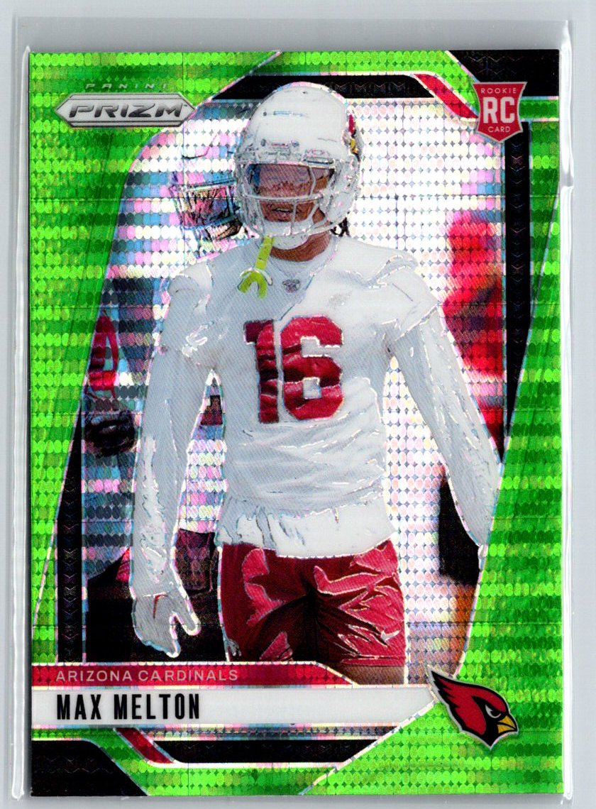 2024 Panini Prizm #376 Max Melton Neon Green Pulsar N07