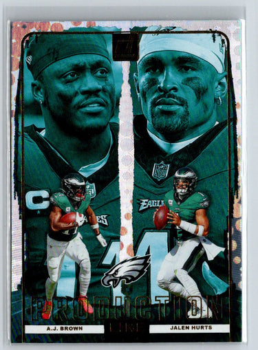 2024 Donruss #6 A.J. Brown / Jalen Hurts Production Line N07