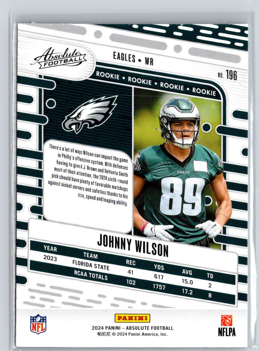 2024 Panini Absolute #196 Johnny Wilson Retail N07