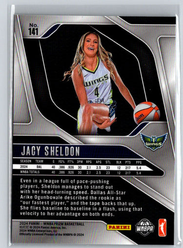 2024 Panini Prizm WNBA #141 Jacy Sheldon Silver Prizms N08