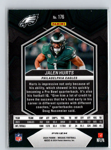 2024 Panini Mosaic #176 Jalen Hurts Mosaic N08