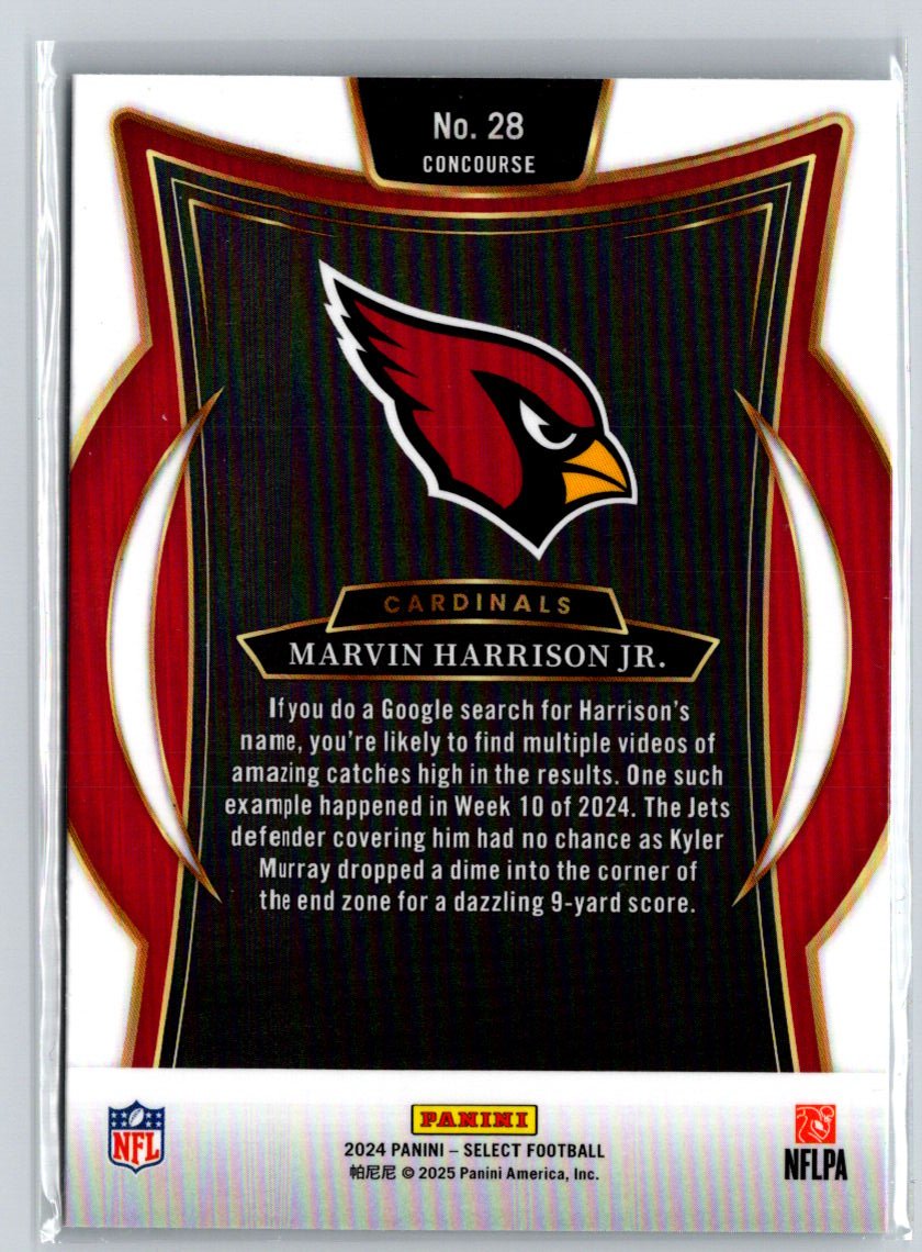 2024 Panini Select #28 Marvin Harrison Jr. N08