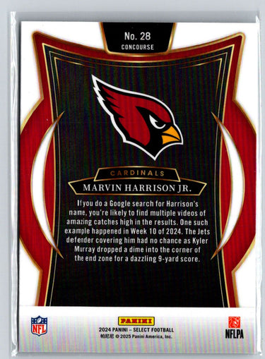 2024 Panini Select #28 Marvin Harrison Jr. N08