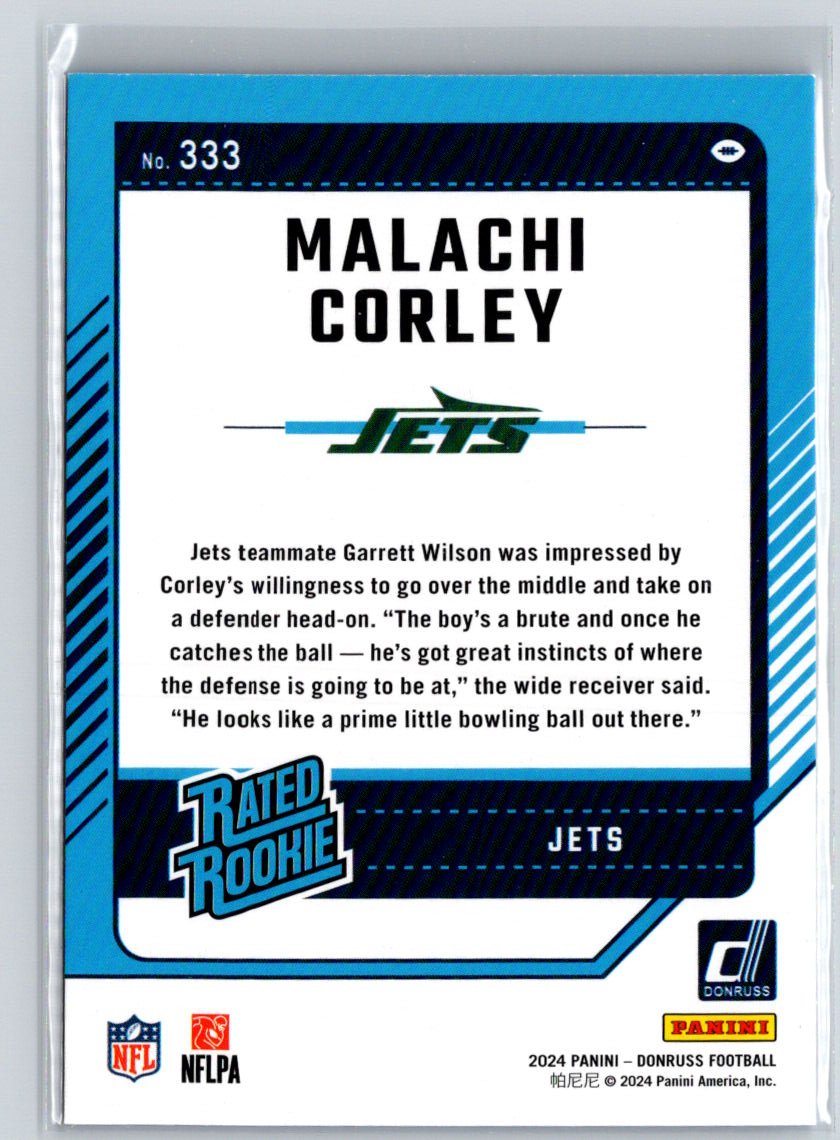 2024 Donruss #333 Malachi Corley Press Proof Blue N09