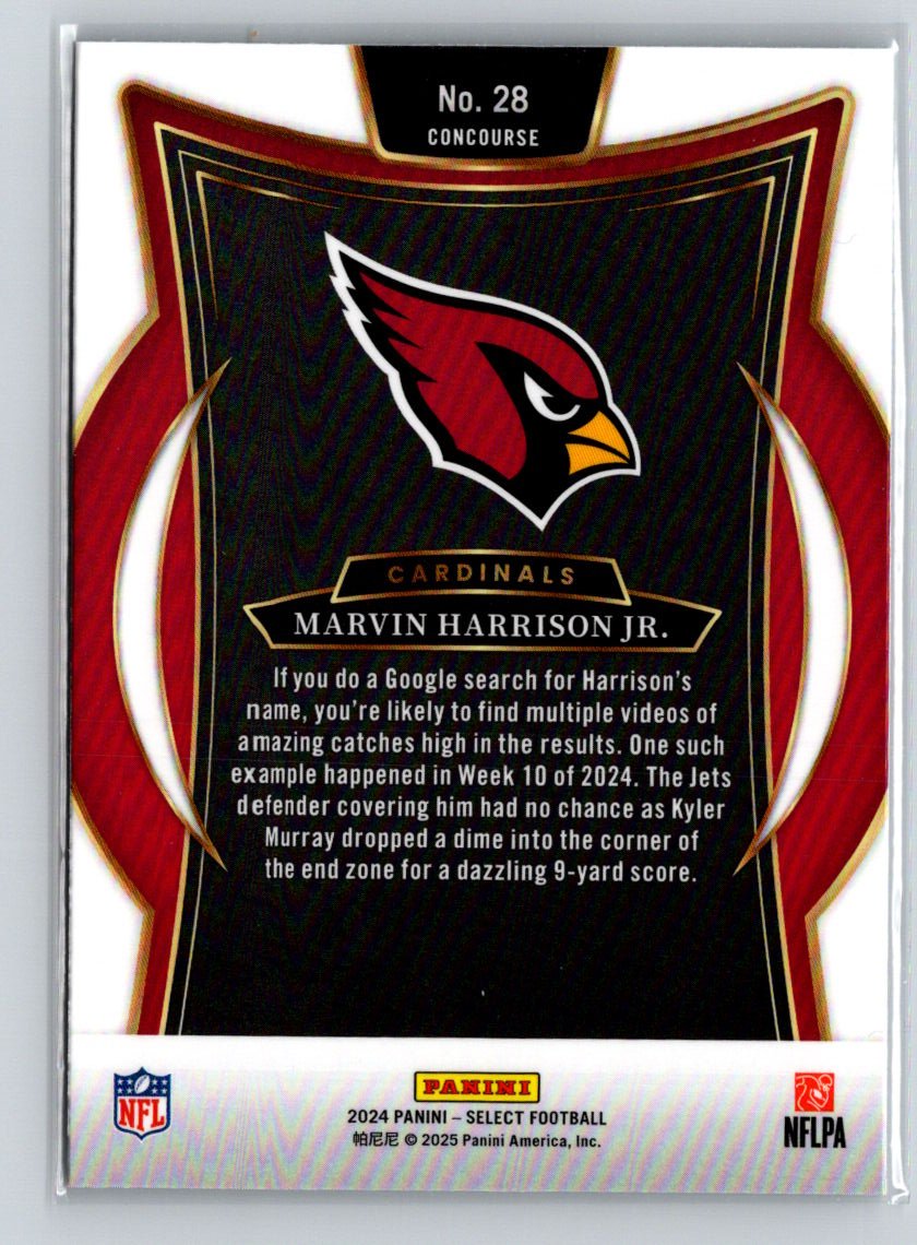 2024 Panini Select #28 Marvin Harrison Jr. N09