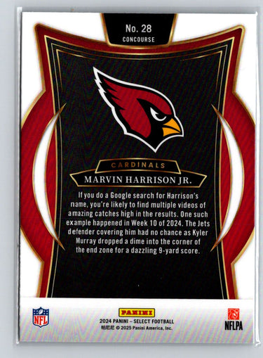 2024 Panini Select #28 Marvin Harrison Jr. N09