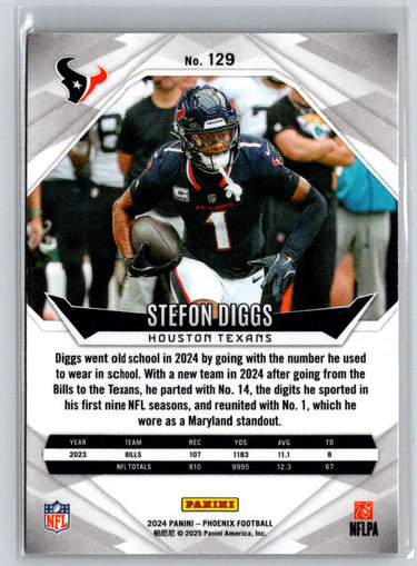2024 Panini Phoenix #129 Stefon Diggs Purple N09