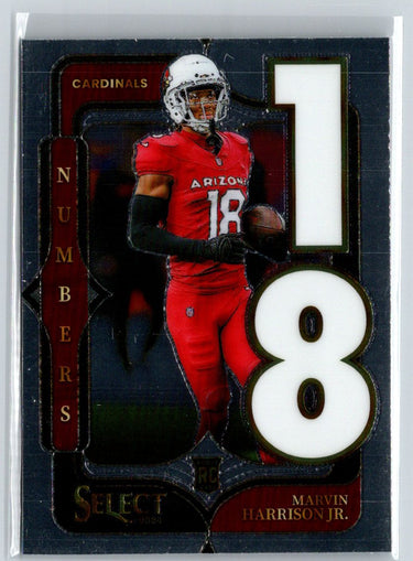2024 Panini Select #4 Marvin Harrison Jr. Select Numbers N10