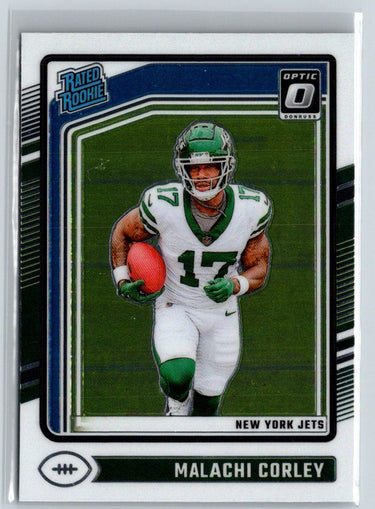 2024 Donruss Optic #270 Malachi Corley Aqua #/299 N10