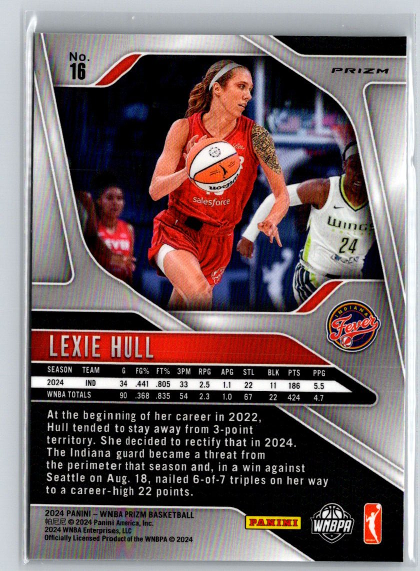 2024 Panini Prizm WNBA #16 Lexie Hull Ice Prizms N10