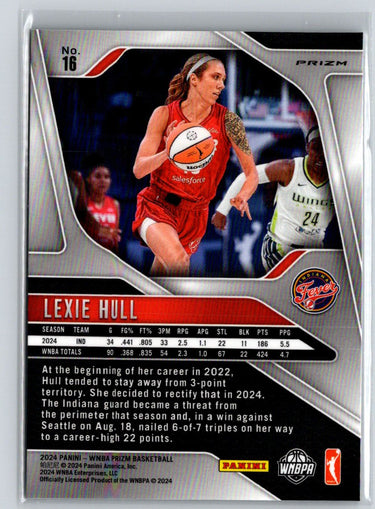 2024 Panini Prizm WNBA #16 Lexie Hull Ice Prizms N10