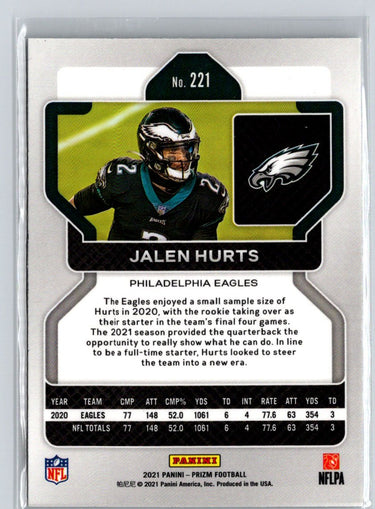 2021 Panini Prizm #221 Jalen Hurts N11