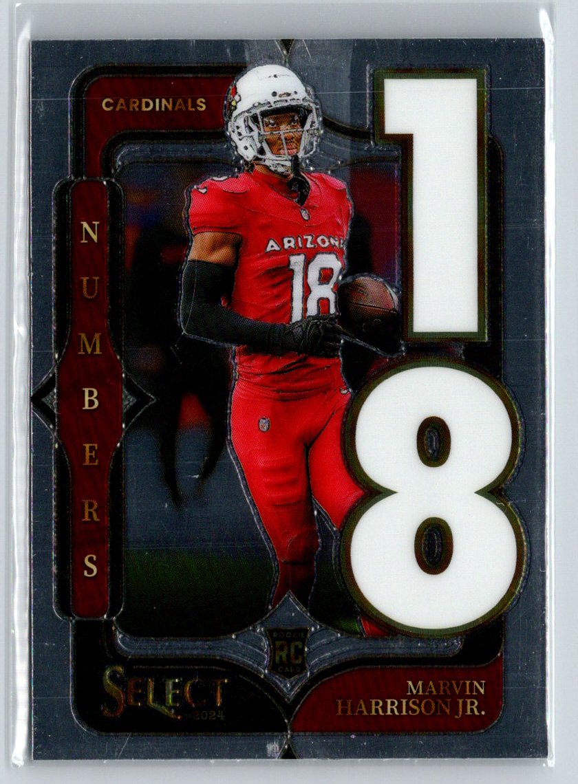 2024 Panini Select #4 Marvin Harrison Jr. Select Numbers N12