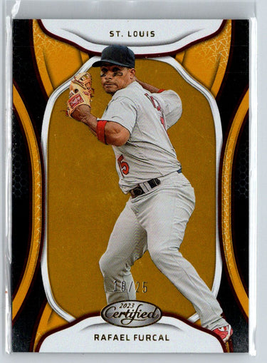 2023 Panini Chronicles #36 Rafael Furcal Certified Mirror Gold #/25 N13
