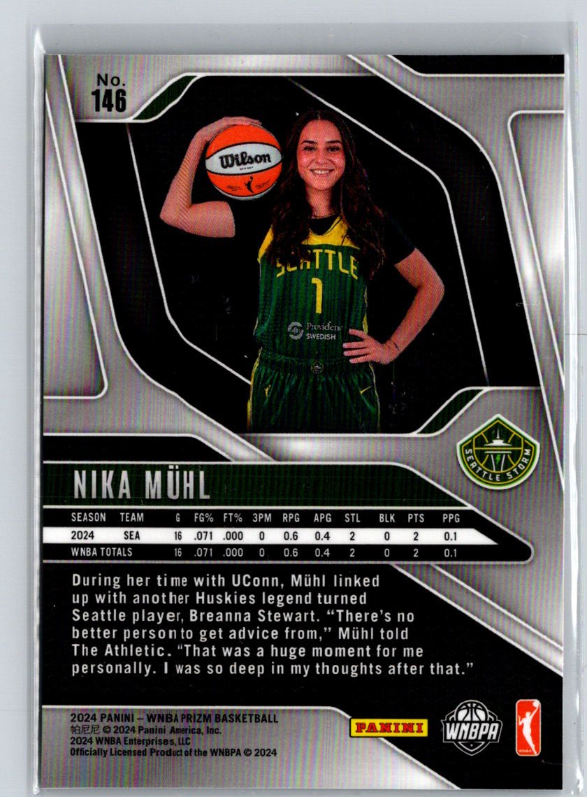 2024 Panini Prizm WNBA #146 Nika Muhl N13