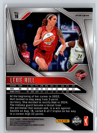 2024 Panini Prizm WNBA #16 Lexie Hull Green Prizms N13