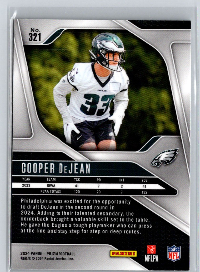 2024 Panini Prizm #321 Cooper DeJean N13