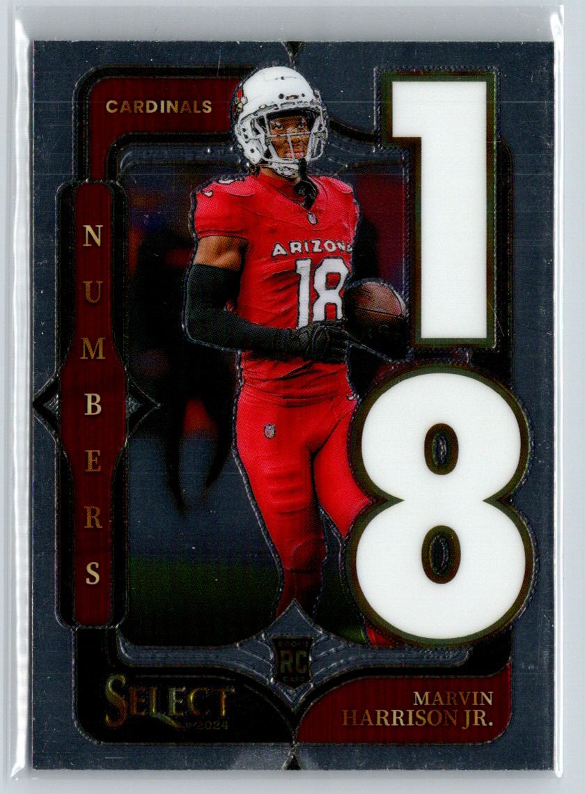 2024 Panini Select #4 Marvin Harrison Jr. Select Numbers N13