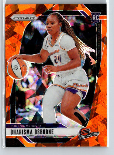 2024 Panini Prizm WNBA #65 Charisma Osborne Ice Orange Prizms N15