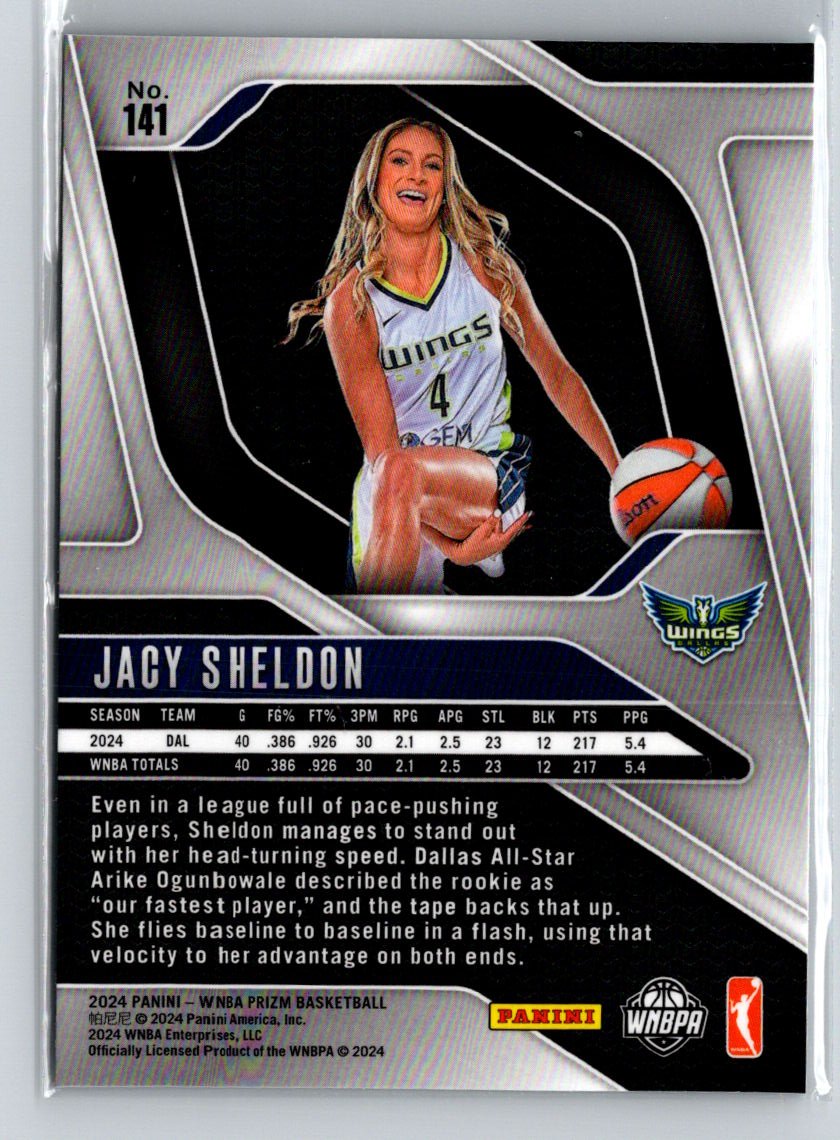 2024 Panini Prizm WNBA #141 Jacy Sheldon Ice Prizms N15