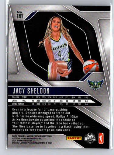 2024 Panini Prizm WNBA #141 Jacy Sheldon Ice Prizms N15