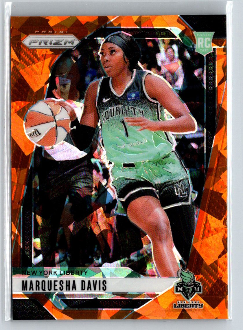 2024 Panini Prizm WNBA #45 Marquesha Davis Ice Orange Prizms N15
