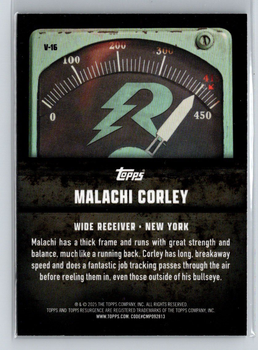 2024 Topps Resurgence - Voltaic #V-16 Malachi Corley N15