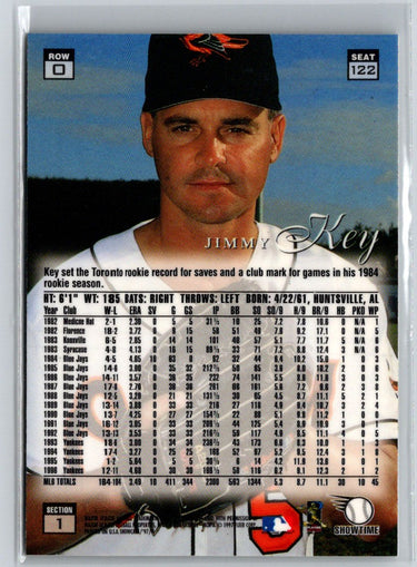 1997 Flair Showcase #122 Jimmy Key Flair Showcase Row 0 (Showcase) N16