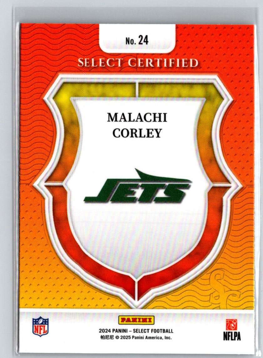 2024 Panini Select #24 Malachi Corley Select Certified Rookies N16