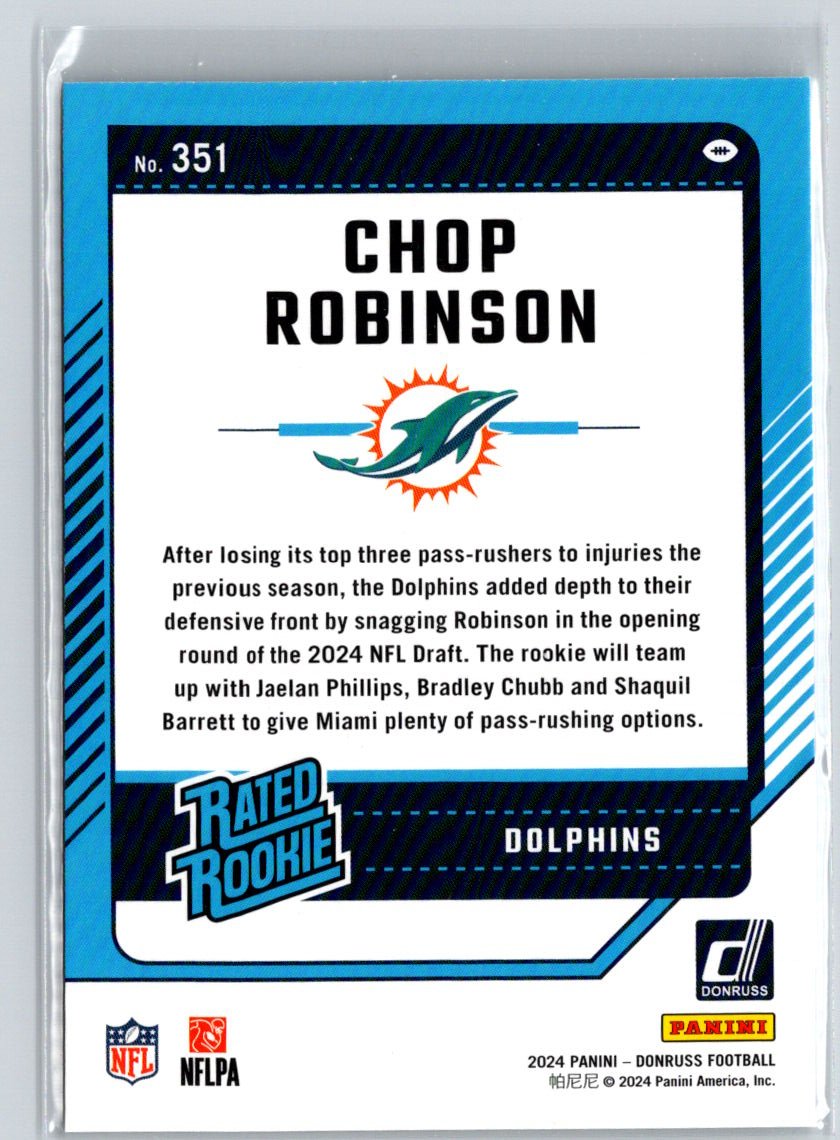 2024 Donruss #351 Chop Robinson N17