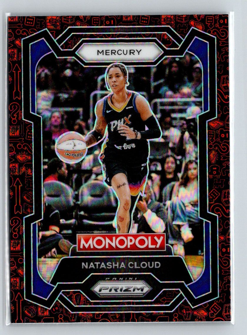 2024 Panini Prizm Monopoly WNBA #11 Natasha Cloud Classic Icons Red Prizm N17
