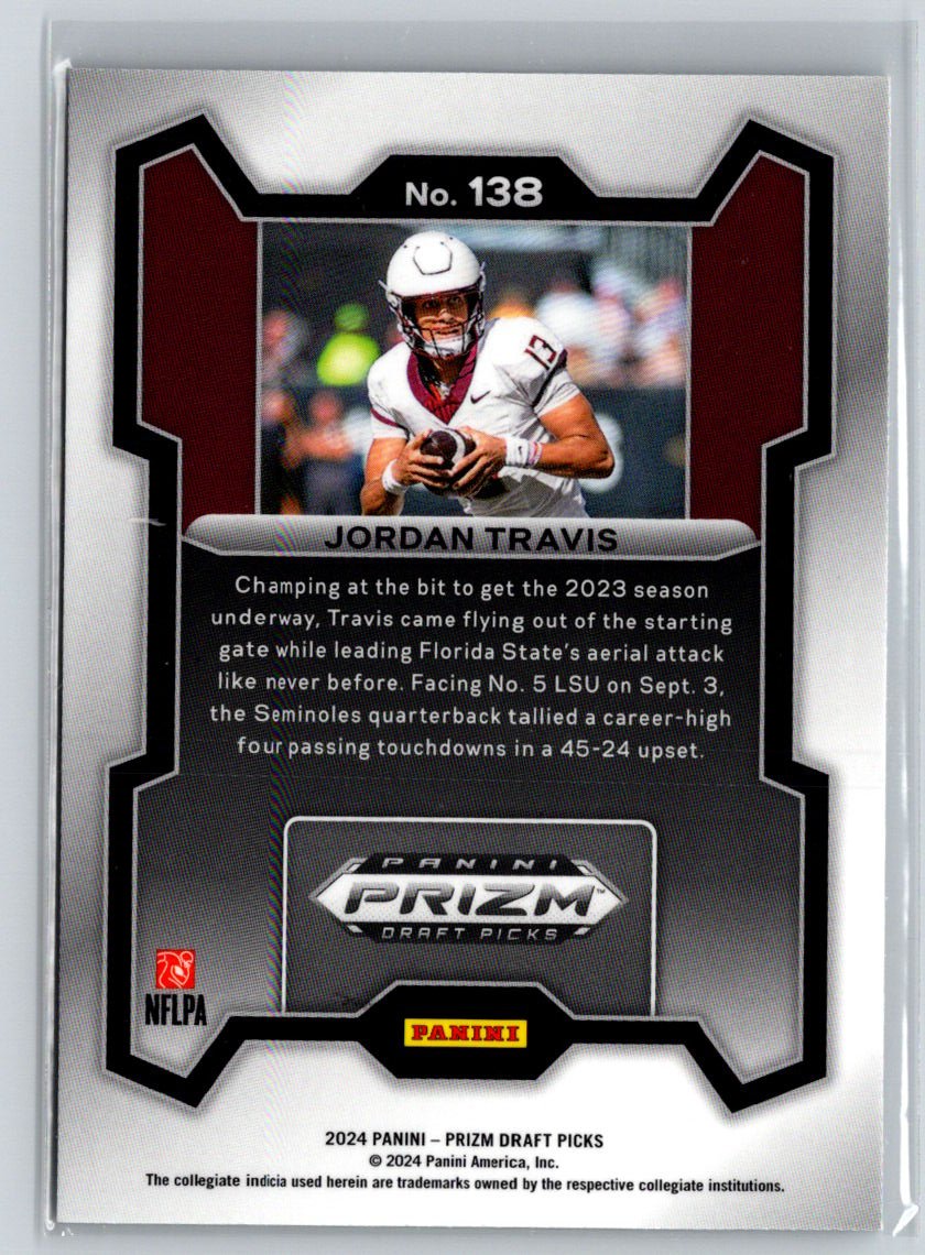 2024 Panini Prizm Draft Picks #138 Jordan Travis N17